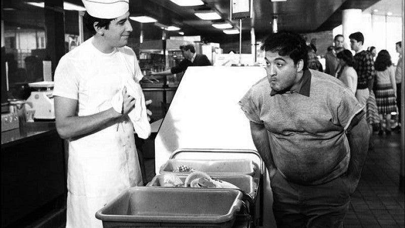 Producer Ivan Reitman appeared as a dishwasher in this scene that got edited out of the movie. The director’s original cut of Animal House was 175 minutes; more than an hour of footage was dropped by Universal Pictures.