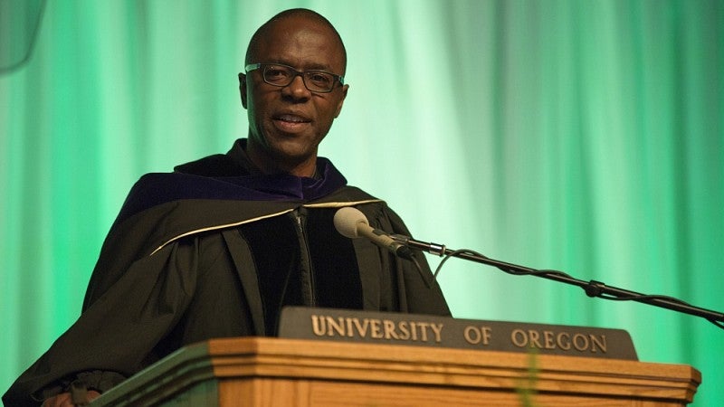 Commencement speaker Greg Bell