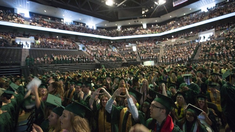 Graduates in Matt Knight Arena