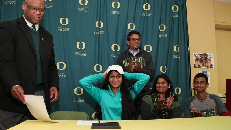 Nisha Sridhar and her family