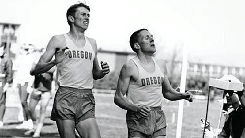 UO sub-4 milers Dave Wilborn and Arne Kvalhheim