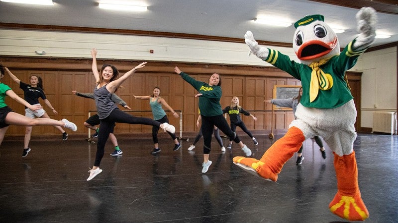 The Duck at a dance class