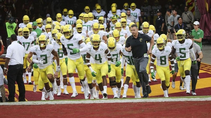 Ducks taking the field