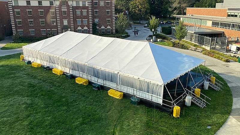 Tent on EMU lawn