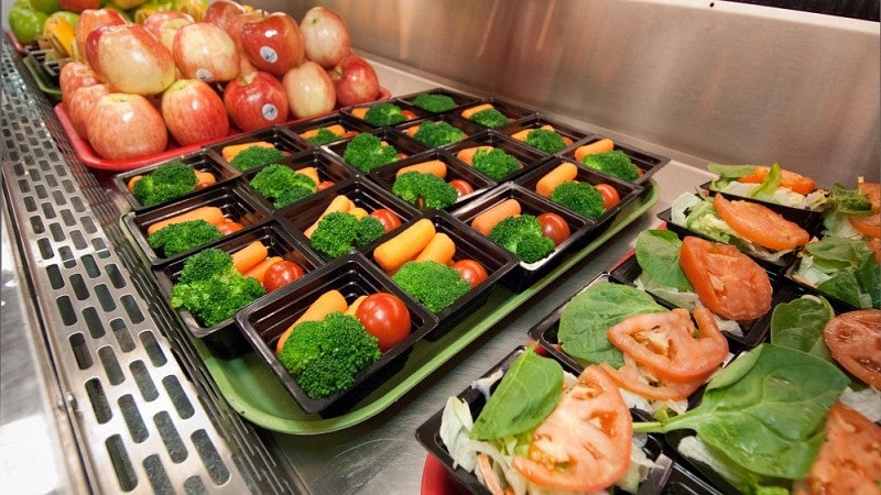 School lunch items