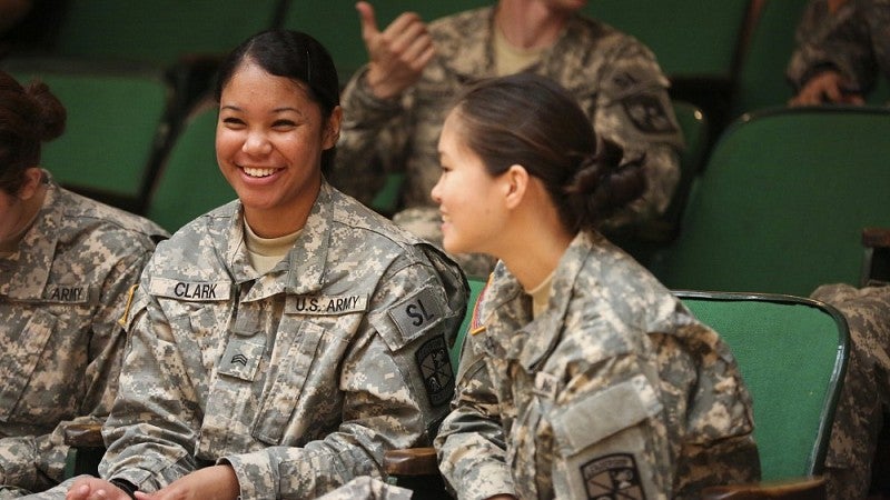 Cadets at the award ceremony