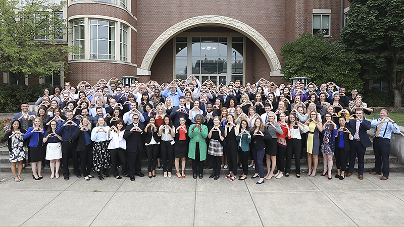 Law school class of 2021 at orientation