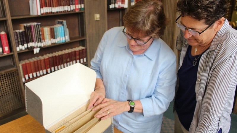 Linda Long (left) and Judith Raiskin