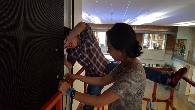 Installing LED screens