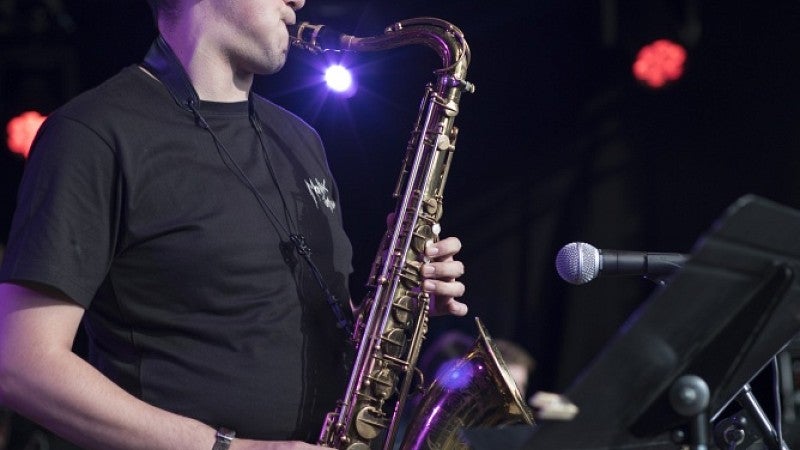 Saxophonist Jonathan Corona