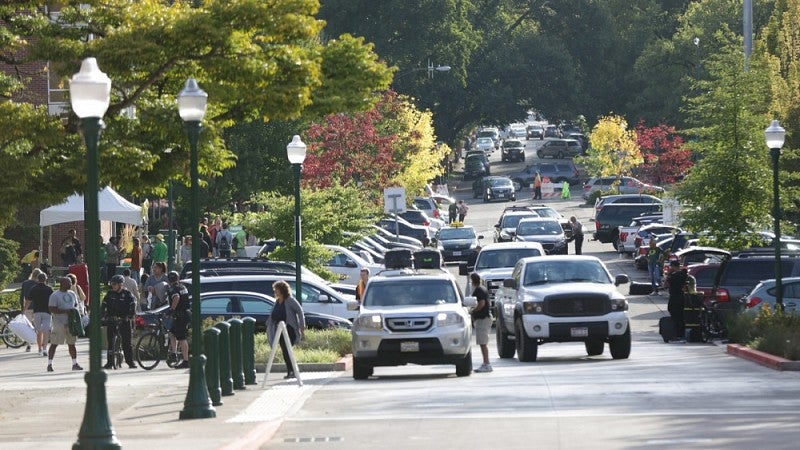 Traffic on move-in day