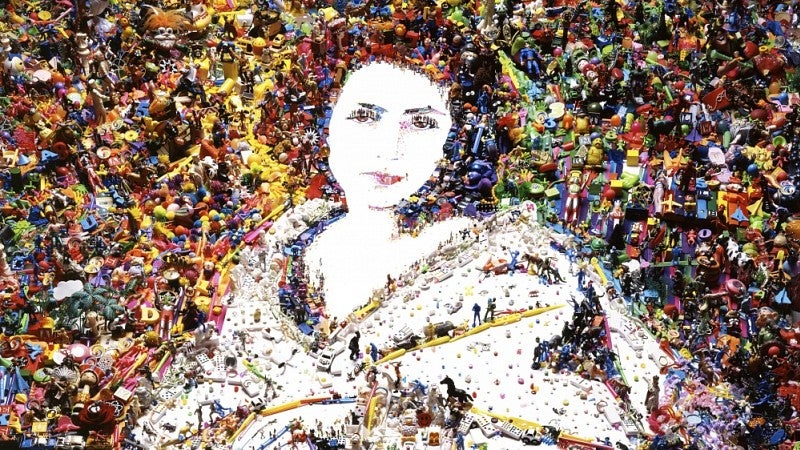 Sarah Bernhardt from Rebus,' Vik Muniz