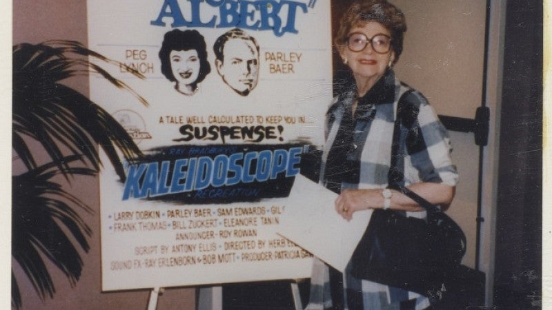 Peg Lynch at Old Time Radio and Television Convention.