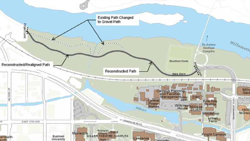 Map of work area