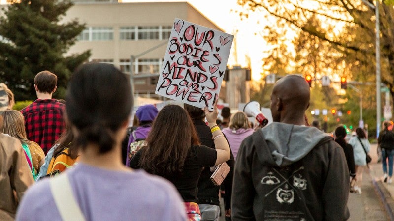 Take Back the Night rally
