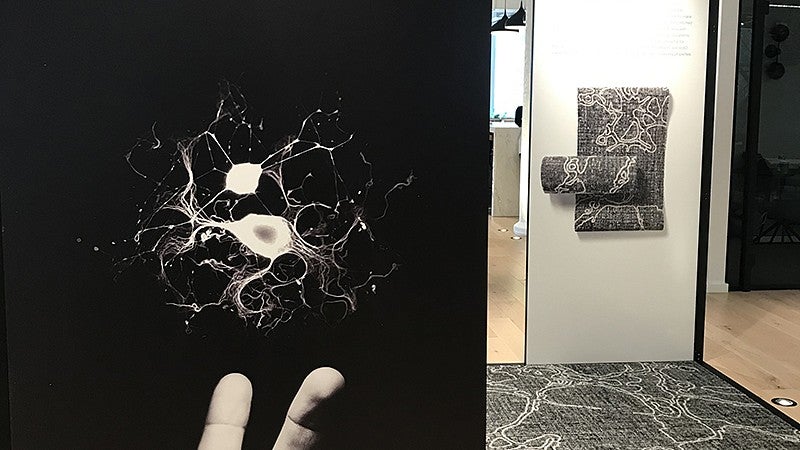Design Week installation for the fractal flooring design