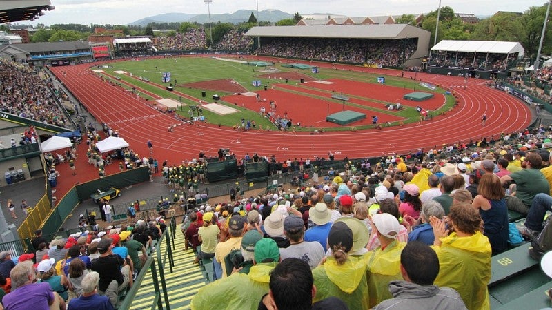 Hayward Field track meet