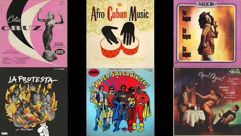 Latin music album covers