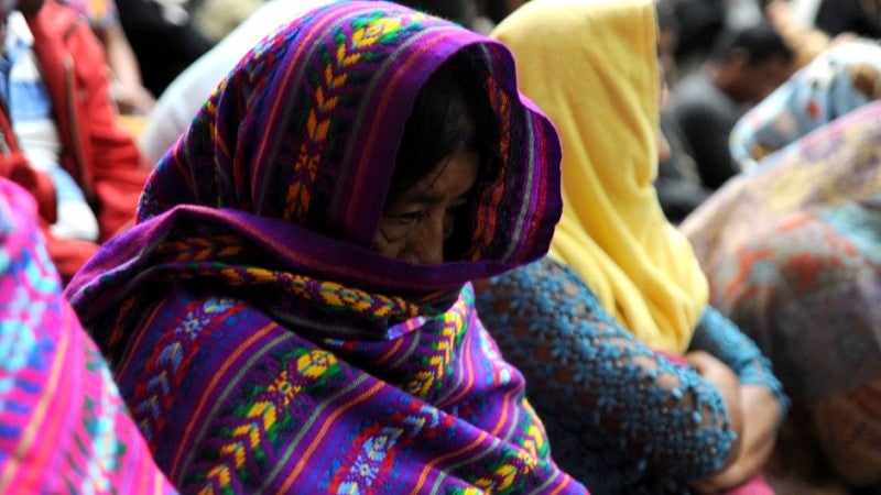 Women at a gathering in South America