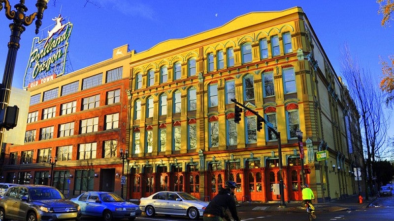 The White Stag block in Portland