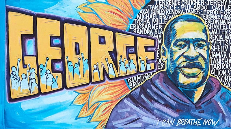 George Floyd mural