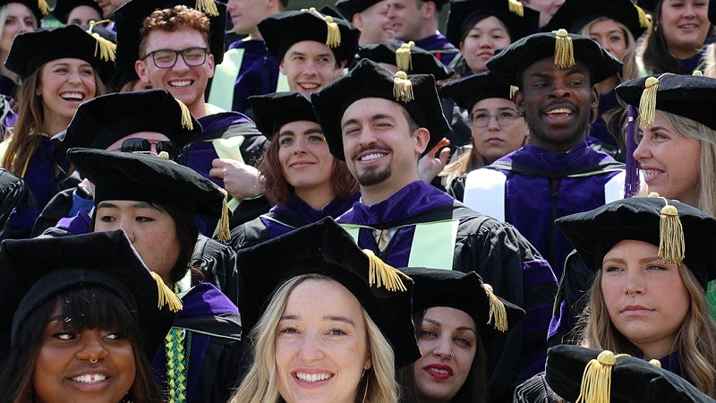 Law school graduation ceremony