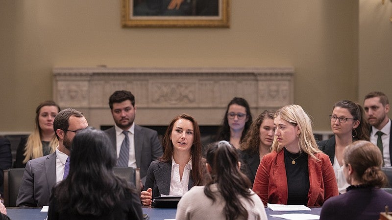 Law students address committee