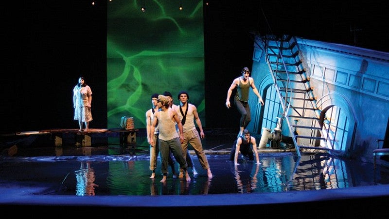 Scene from the play 'Metamorphoses'