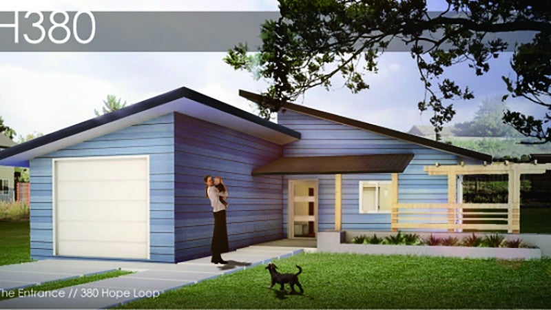 Student rendering of the new BILDS house in west Eugene.