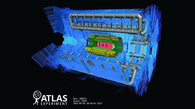 Illustration of April 5 Splash Event (ATLAS Experiment © 2015 CERN)