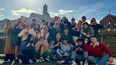 students in Segovia, Spain