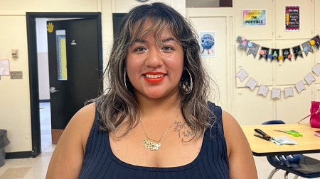 Adriana Alvarez is a 2022 grad of the Curriculum and Teacher Education master’s program