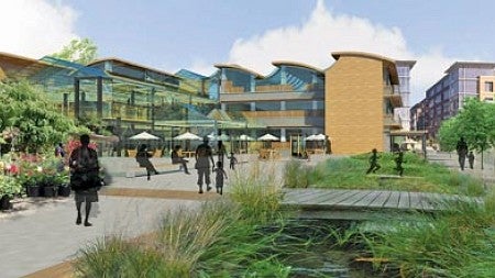 Reinventing Salem Advanced architectural design student Tim Kremer's vision for the Northwest Center for Urban Agriculture, a proposal for redeveloping the North Downtown area. Photograph by Tim Kremer