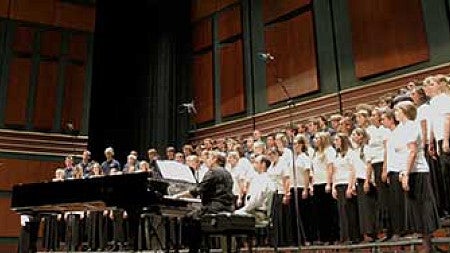 Stangeland Family Youth Choral Academy performing at the Oregon Bach Festival