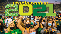 The Fall 2021 incoming class celebrates