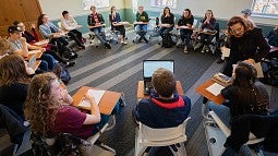 A Clark Honors College classroom