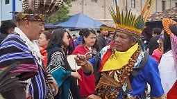 Shamans at a traditional ceremony