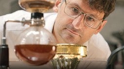 Shannon Boettcher in his lab