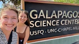 UO students at a research station in the Galapagos