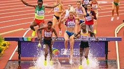 Women's steeplechase race