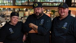 Chefs Tara Stock, Dan Irvin and William Mullins at the PNW Cafe