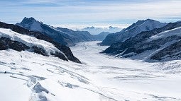 A glacier in the Swiss Alps