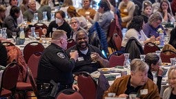 The audience at the MLK lunch included UOPD.