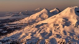 The Cascade Mountains, with Three Sisters in foreground