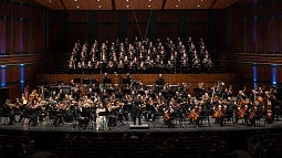 An orchestral and choral performance at the 2024 festival.