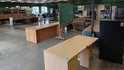 UO Surplus Store interior