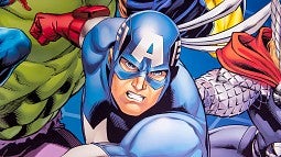 Comic book image of Captain America