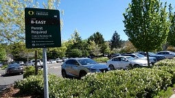 cars in parking lot