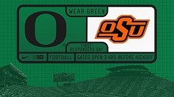 wear green football Ducks and Cowboys