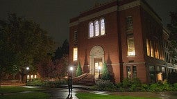 Chapman Hall at night